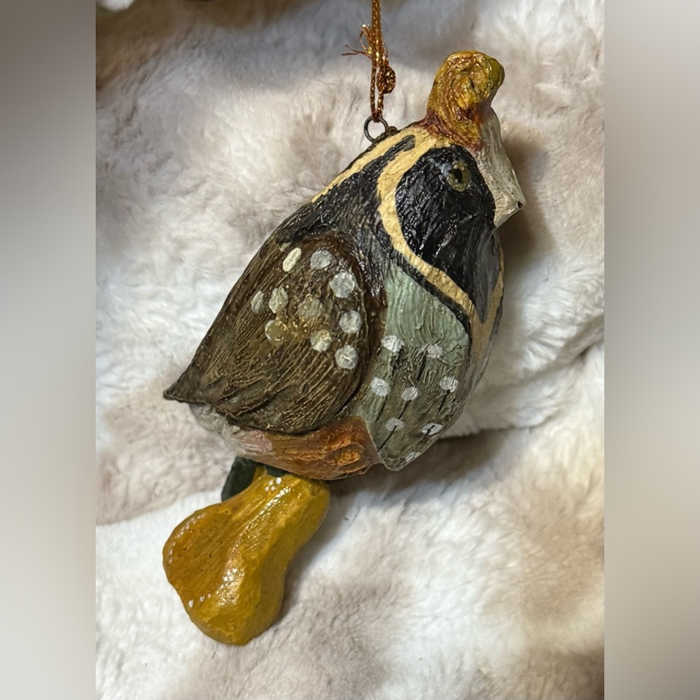 House of Hatten 12 Days of Christmas Ornament Partridge pear tree bird 1989